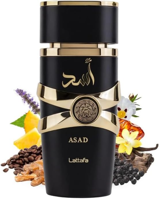 Lattafa Perfume Asad para Eau de Parfum Spray unissex, 100 ml